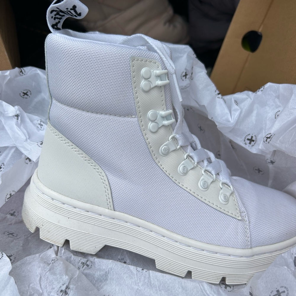 White Dr. Marten Boots